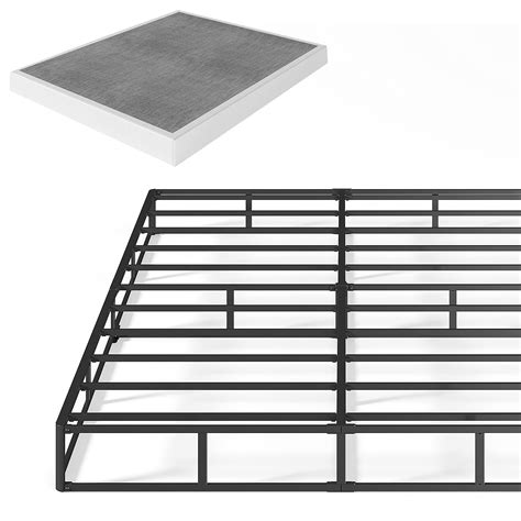 QFTIME 9" Metal Full Box Spring, Mattress Foundation, Heavy-Duty, Easy Assembly (Box Spring Only ...