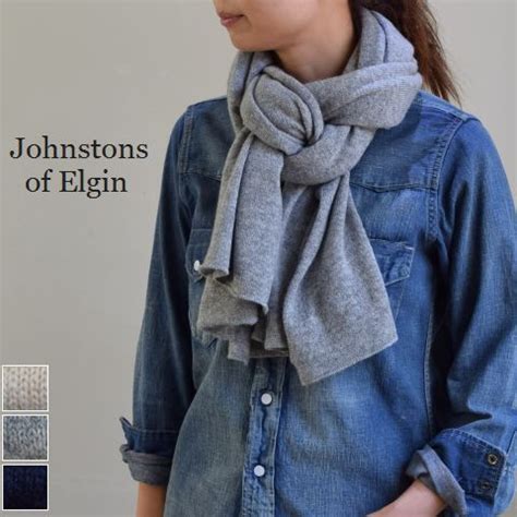 scamp clothing: JOHNSTONS OF ELGIN (johnstons of Elgin) cashmere scarf ...