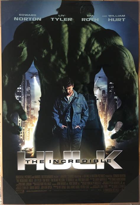 Amazon.com: THE INCREDIBLE HULK MOVIE POSTER 2 Sided ORIGINAL 27x40 EDWARD NORTON: Prints ...