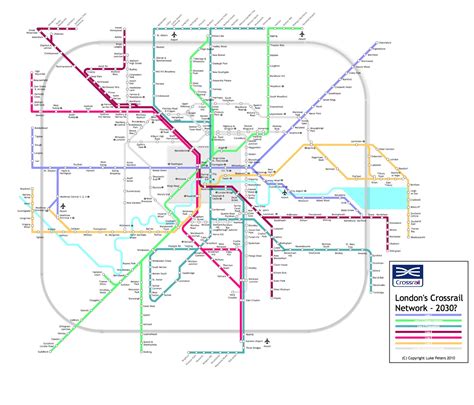 Mindroutes: Crossrail Extrapolated - New Network Map