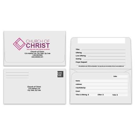 Custom Church Envelopes with Long Flap | DesignsnPrint