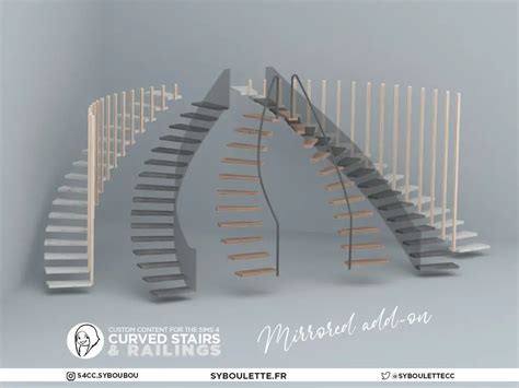 Curved stairs (2022) - The Sims 4 Build / Buy - CurseForge