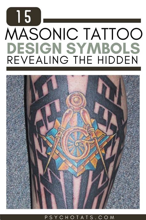 15 Masonic Tattoo Design Symbols and Their Profound Meanings | Masonic tattoos, Tattoos, Masonic ...