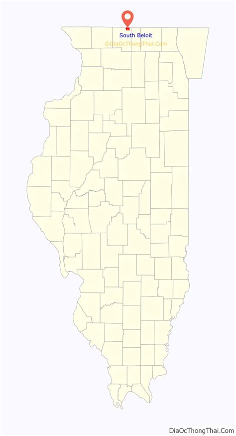 Map of South Beloit city