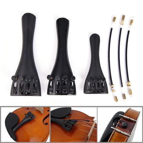 Violin Tailpiece 1/8 3/4 4/4 Carbon Fiber Violino Fiddle Tailpiece ...