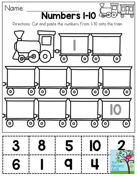 Cut and paste numbers 1-10. You could use this as a one-time activity ...