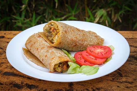 Ugandan Rolex, a Popular Food Item in Uganda Stock Photo - Image of ...