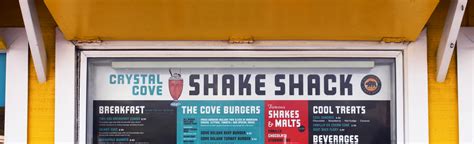 Crystal Cove Shake Shack Menu | Crystal Cove Shake Shack