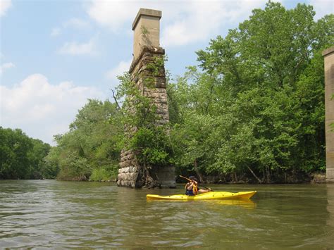 The flooded Kaskaskia river : Outdoors