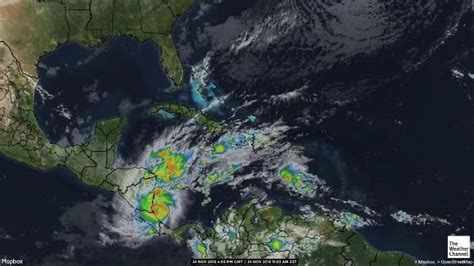 Weather Channel Caribbean Satellite Map - Time Zones Map