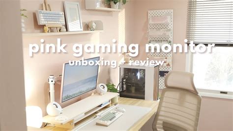 pink monitor unboxing & review | cute, gaming, desk setup ft. pixio px – Pixio