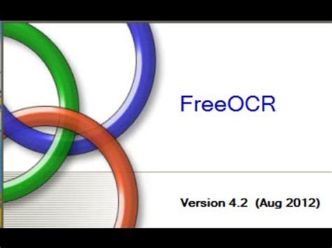 Free Optical Character Recognition Software - YouTube