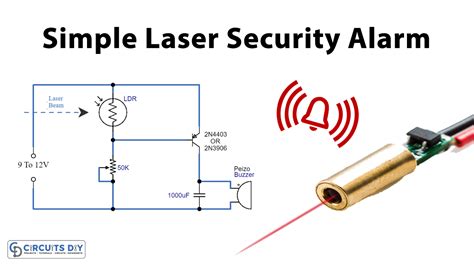 Simple Laser Security Alarm Using LDR