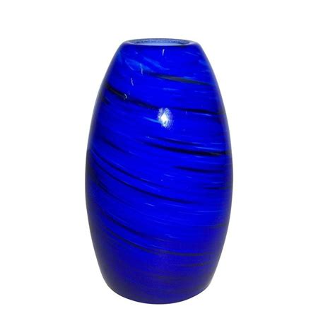 Portfolio 7.75-in H 4.63-in W Sapphire Fury Art Glass Pendant Light Shade at Lowes.com