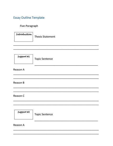 37 Outstanding Essay Outline Templates (Argumentative, Narrative ...