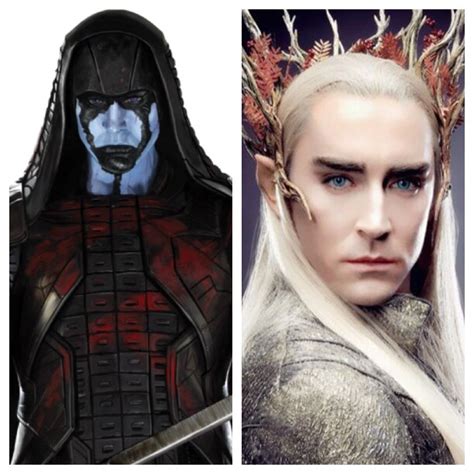 I had no idea Lee Pace played both Ronan from Guardians of the Galaxy and Thranduil in The ...