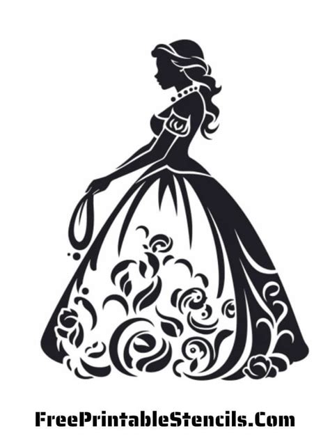 Free Printable Princess Stencils and Silhouettes - Free Printable Stencils