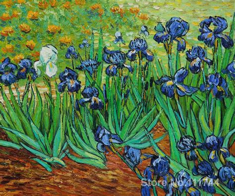 paintings of Irises Vincent Van Gogh artwork Oil on canvas High quality Hand painted-in Painting ...