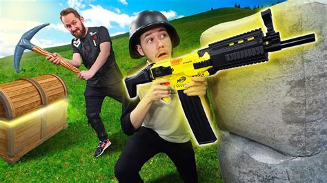 NERF Fortnite Battle Royale Challenge! - YouTube