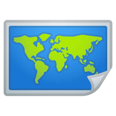 World map Icon | Noto Emoji Travel & Places Iconset | Google