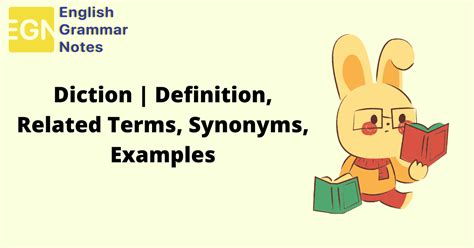 Diction | Definition, Meaning, Purpose, Examples | Types of Diction in Literature – English ...