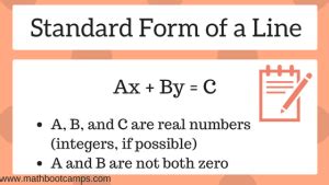 Standard form of a line (with examples) - MathBootCamps