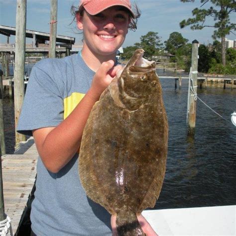 Flounder fishing in Orange Beach, Mobile Bay, Alabama