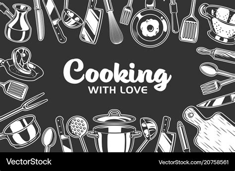 Kitchen background Royalty Free Vector Image - VectorStock