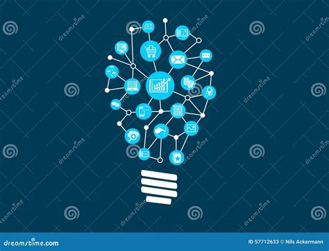 Innovative Ideen Für Große Daten Und Vorbestimmte Analytik in Einer Digitalen Welt Vektor ...