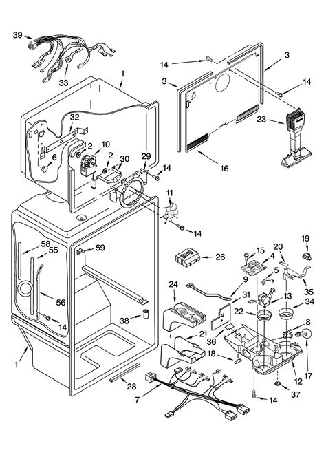 Whirlpool refrigerator water line diagram