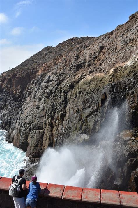 La Bufadora Blowhole in Ensenada, Mexico Editorial Stock Image - Image of rocks, rugged: 139222854