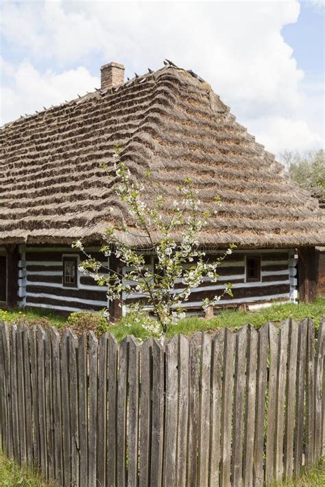 Old Traditional Wooden Polish Cottage in Open-air Museum,Kolbuszowa, Poland Stock Photo - Image ...