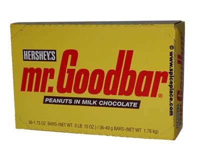 Hersheys Mr Goodbar 36 x 1.75oz 49g Bars $29.23USD - Spice Place