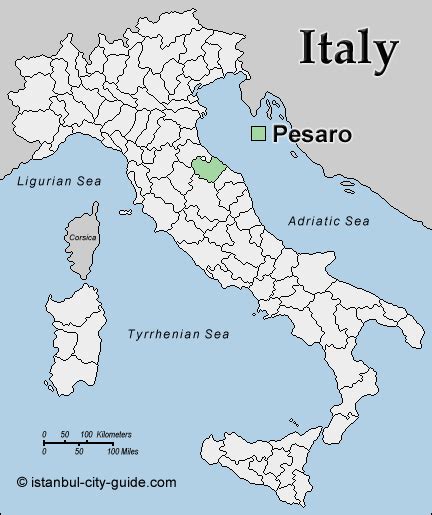 Pesaro Map - Italy