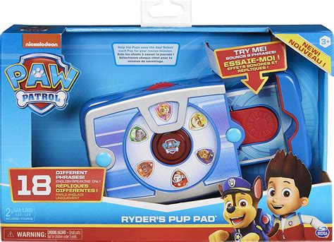 Amazon.com: Paw Patrol, Ryder’s Interactive Pup Pad with 18 Sounds, for ...