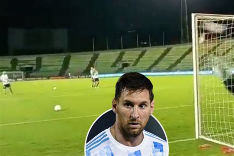 Watch Lionel Messi nail two perfect free-kicks in Argentina training ...