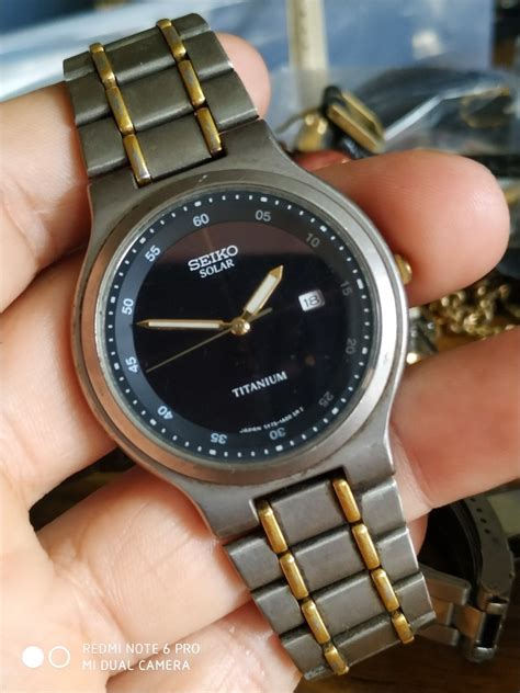 Vintage Seiko solar titanium watch, Men's Fashion, Watches ...