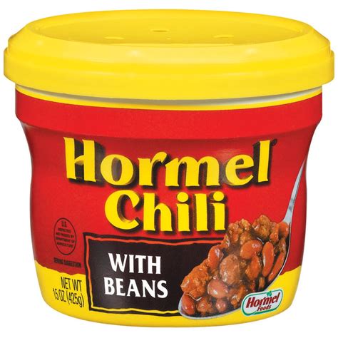 Hormel Chili With Beans, 15 Oz Microwave Cup - Walmart.com - Walmart.com