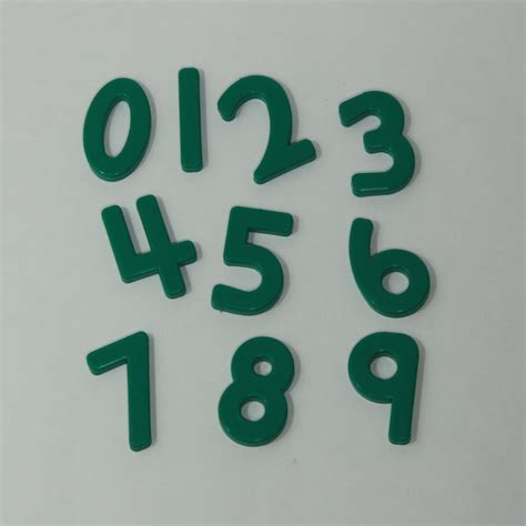 Numbers Set (Green; 0-9) | Payne Education Center