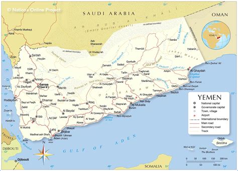 Political Map of Yemen - Nations Online Project