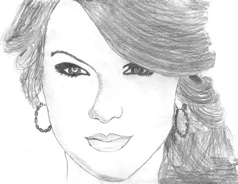 Taylor Swift Pencil Sketch | DesiPainters.com