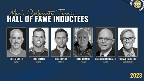 2023 ITA Men’s Collegiate Tennis Hall of Fame Inductees - ITA #WeAreCollegeTennis