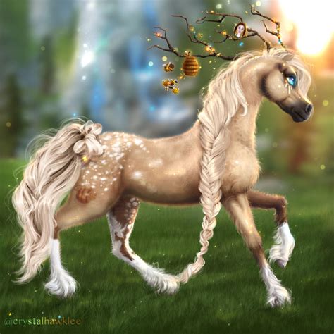 Deer x Arabian horse hybrid by RavennaOfficial on DeviantArt