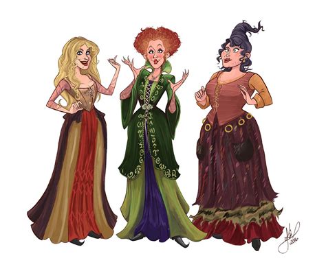 Wanted to explore the Sanderson Sister's from Hocus Pocus for my portfolio. Had a blast with ...