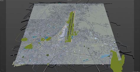 3D Netaji Subhash Chandra Bose International Airport Kolkata Model - TurboSquid 2051807