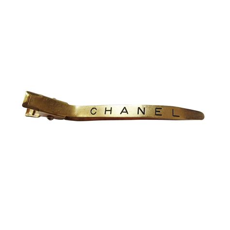 Chanel Logos Gold Plated Hair Clip Pin 1980 Hair Accessories Set ...