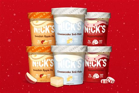 Nick's Äpple Pie, Cheesecake Snöflaka and Pepparmynta ice cream