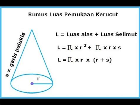 Cara Mencari Luas Permukaan Kon - Cara mencari luas permukaan kon. - noulaikthet