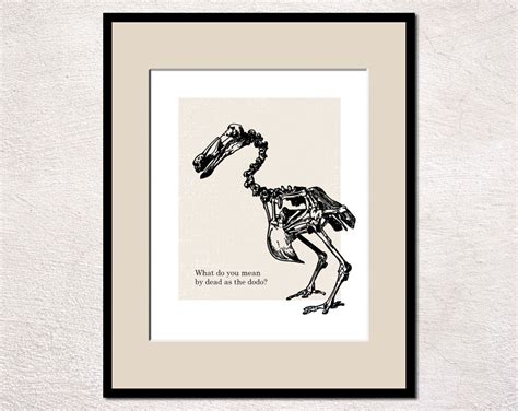 It's About Art and Design: Dead As A Dodo Skeleton Poster