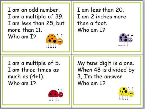 Math Riddles for Upper Elementary